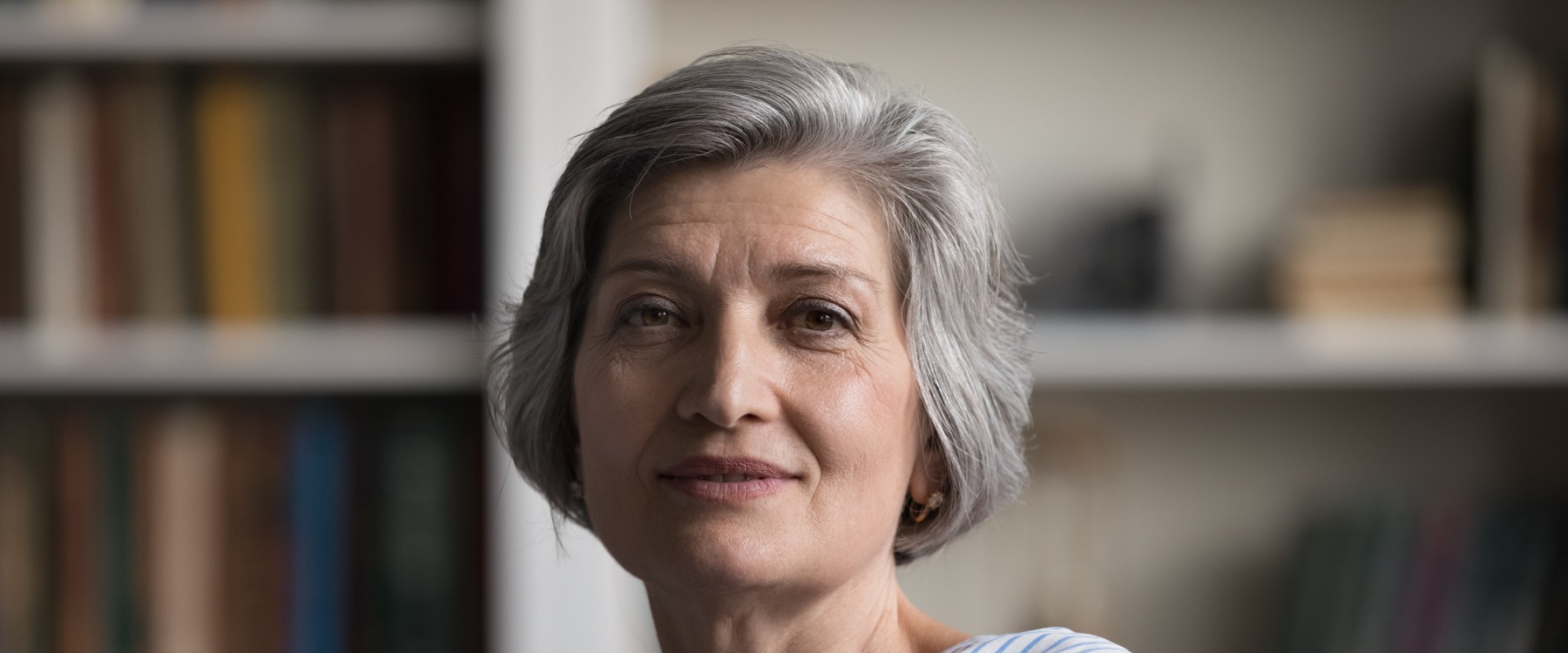 Middle aged headshot of woman